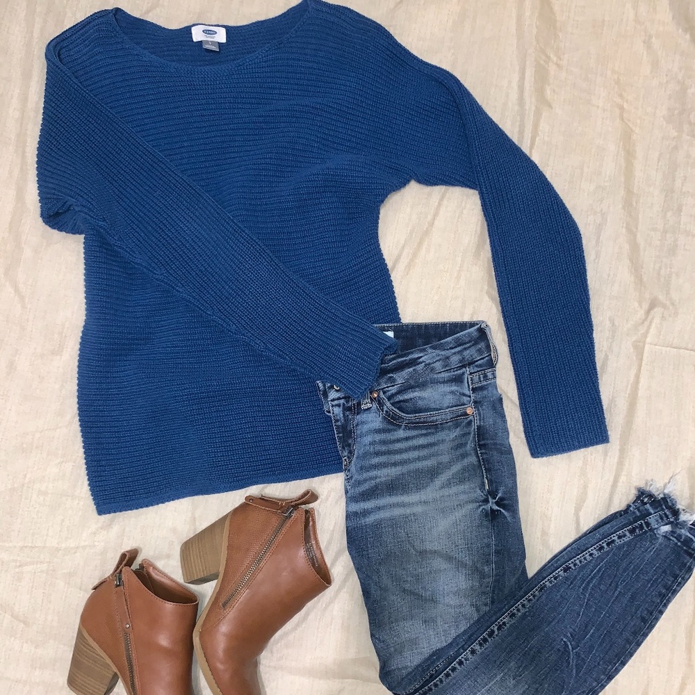 Blue Knit Sweater